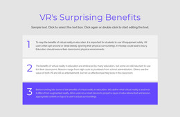VR Benefits - HTML Website Template