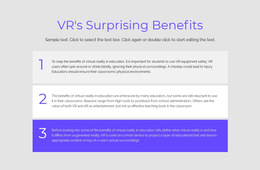 VR Benefits - HTML5 Responsive Template