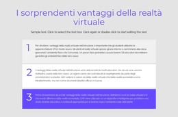 Vantaggi Della Realtà Virtuale - Modello Di Sito Web HTML