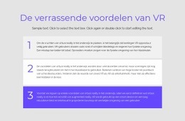 VR-Voordelen - HTML5-Responsieve Sjabloon