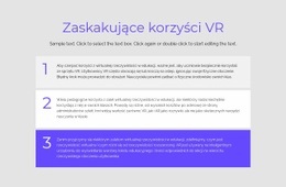 Korzyści VR - Online HTML Page Builder