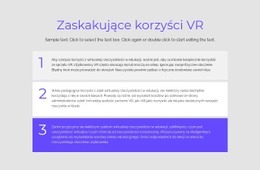 Korzyści VR - Responsywny Projekt Strony Internetowej