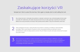 Korzyści VR - Darmowy Szablon