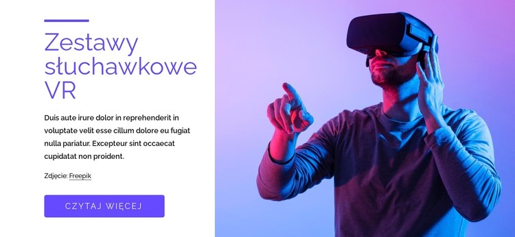 Gry VR, zestawy słuchawkowe i nie tylko Szablon CSS