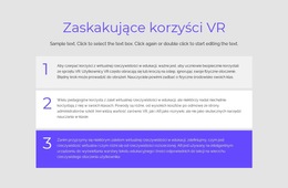 Korzyści VR - Szablon Strony Internetowej Do Pobrania Za Darmo