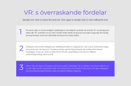 VR -Fördelar - Webbplatsmall Gratis Nedladdning