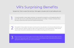 VR Benefits - Free Template