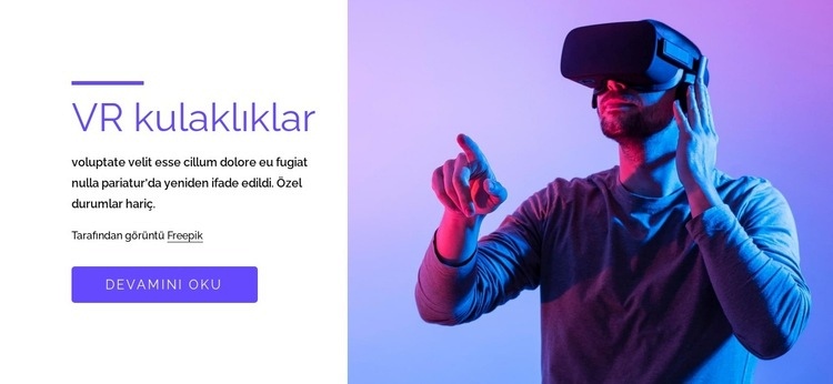 VR oyunları, kulaklıklar ve daha fazlası Açılış sayfası