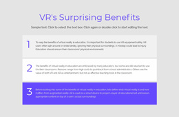 VR Benefits - Best Landing Page