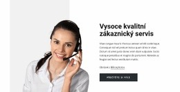 Vysoce Kvalitní Zákaznický Servis Šablona HTML CSS Responzivní