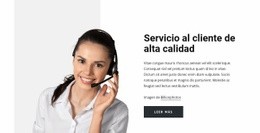 HTML5 Responsivo Para Servicio Al Cliente De Alta Calidad