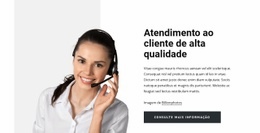 Atendimento Ao Cliente De Alta Qualidade - Construtor De Sites Criativos E Multifuncionais