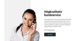 Högkvalitativ Kundservice Mall HTML CSS Responsiv