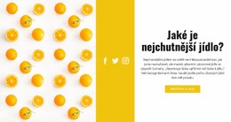 Citrusový Potisk – Web Se Stažením Šablony HTML