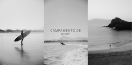 Campamento De Surf Deportivo - Diseño De Sitio Web Personalizado