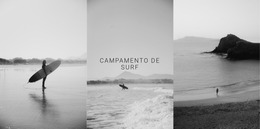 Campamento De Surf Deportivo: Plantilla De Sitio Web Joomla