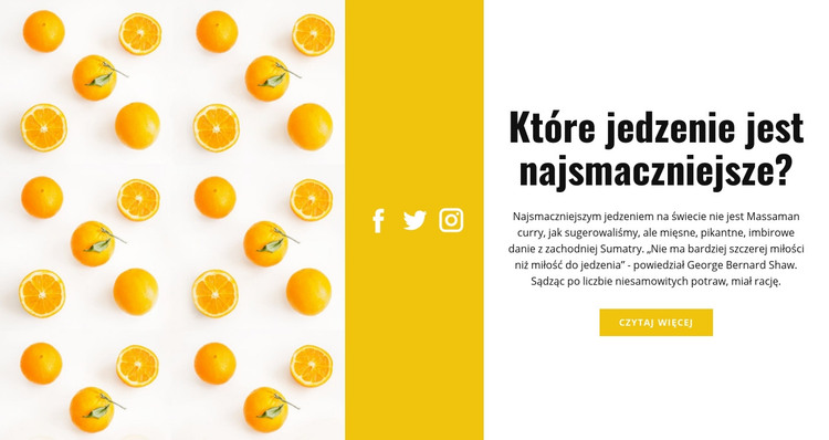 Nadruk cytrusowy Szablon HTML