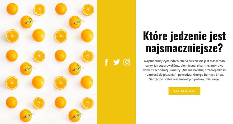 Nadruk cytrusowy Szablon HTML5