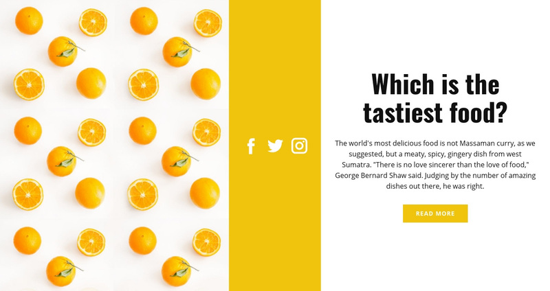 Citrus print Squarespace Template Alternative