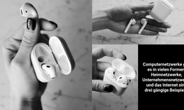 Drahtlose Kopfhörer – Einfache Website-Vorlage