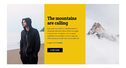 Responsive Web Template For Hike More, Worry Less