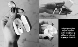 Kablosuz Kulaklık Için Sayfa Web Sitesi