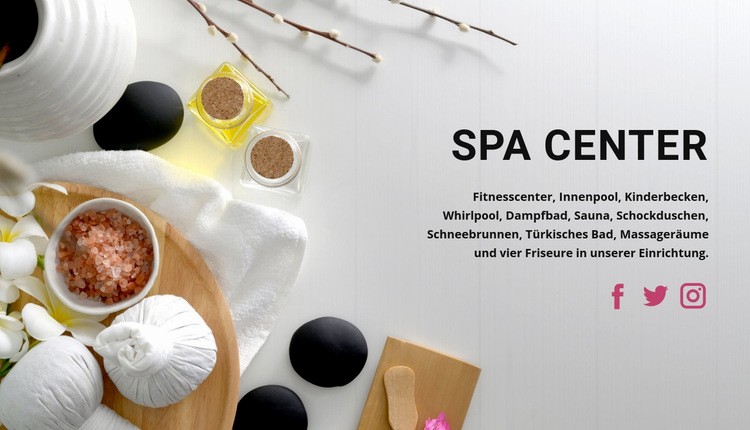 Entspannung in einem Spa-Studio HTML Website Builder