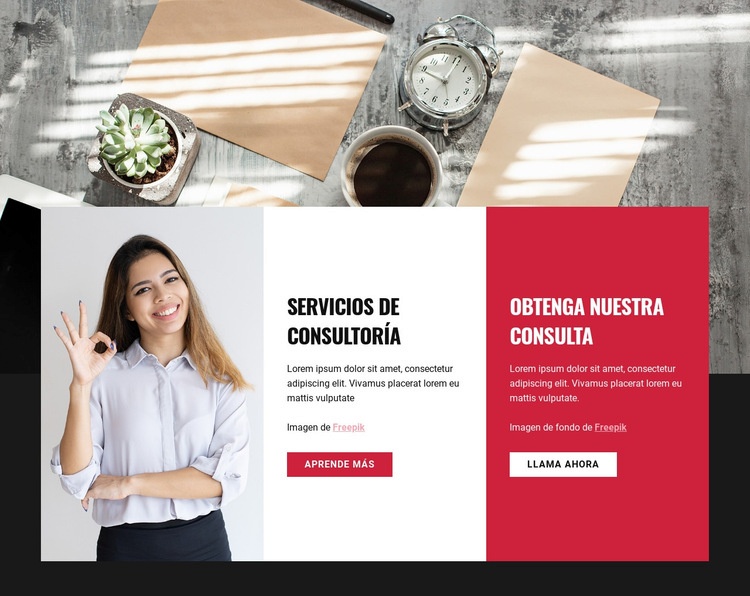 Transforma tu organización Creador de sitios web HTML