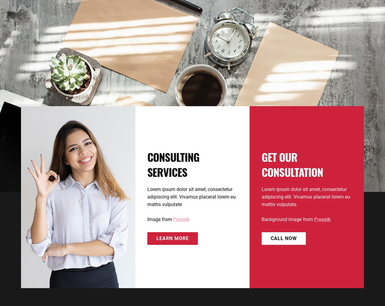 Transform your organization Homepage Design