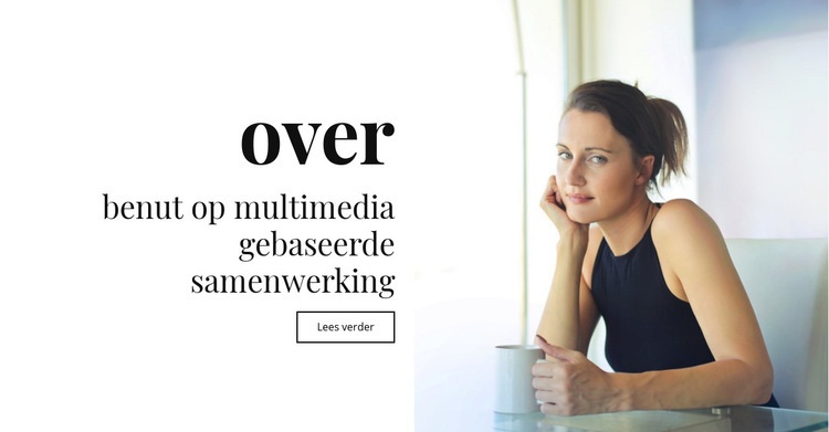 Over multimedia en samenwerking CSS-sjabloon