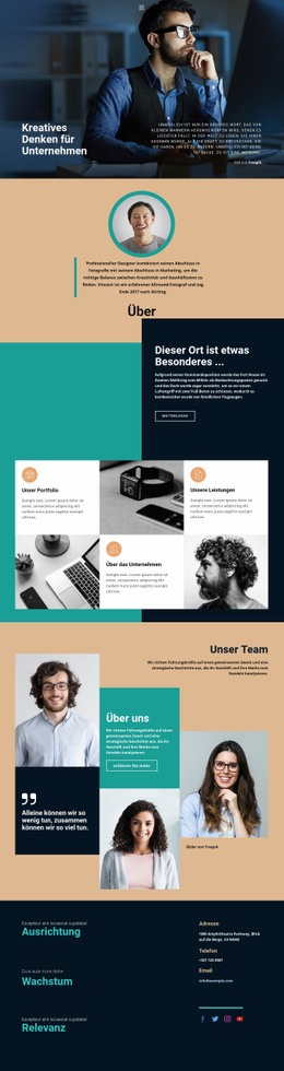 Kreativ Wachsendes Geschäft - Inspiration Für Website-Design