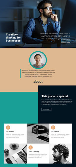 Creative Growing Business - Professional One Page Template