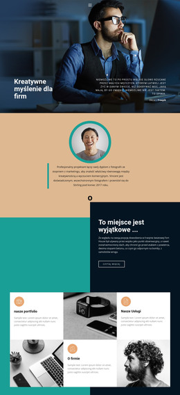 Kreatywny Rozwijający Się Biznes - Najlepszy Szablon HTML