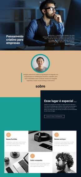 Negócios Em Crescimento Criativo - Inspiração Para O Design Do Site