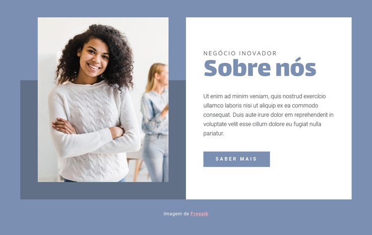 Somos uma empresa de engenharia Design do site