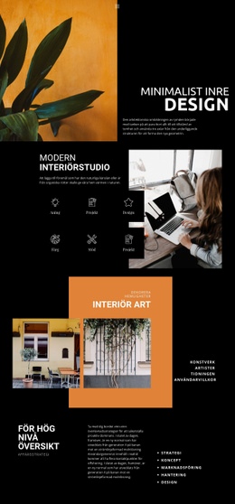 Personliga tankar i inredningen HTML-mallar