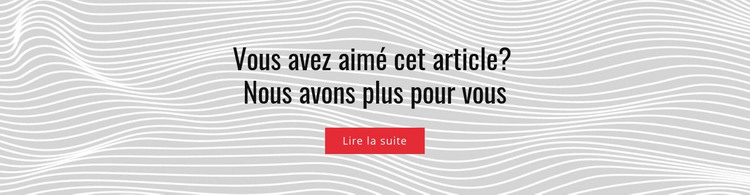 A aimé cet article Modèle HTML