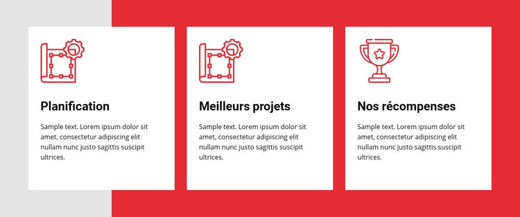 Construire vos rêves Modèle de site Web