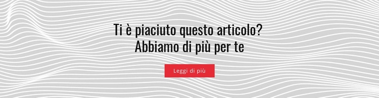 Mi è piaciuto questo articolo Un modello di pagina