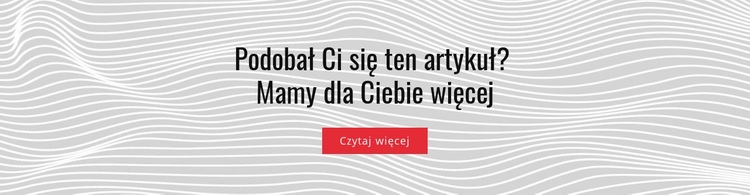 Podobał mi się ten artykuł Projekt strony internetowej