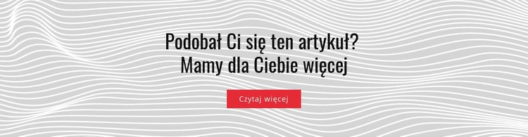 Podobał mi się ten artykuł Szablon HTML5