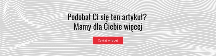 Podobał mi się ten artykuł Szablon jednej strony