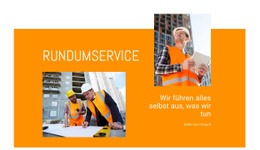 Hochgeschwindigkeits-Bauboom – Benutzerfreundliche HTML5-Vorlage