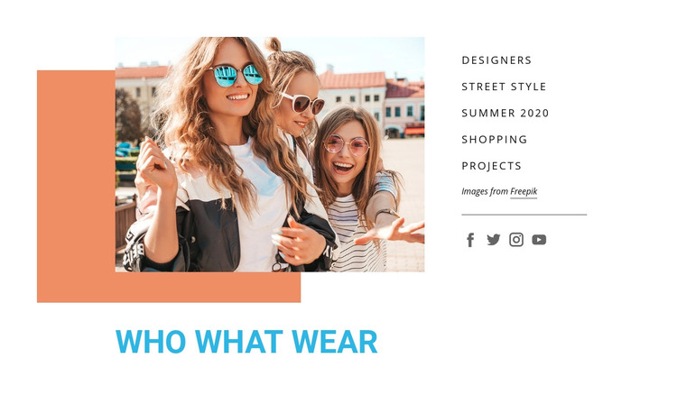 Who What Wear Homepage Design