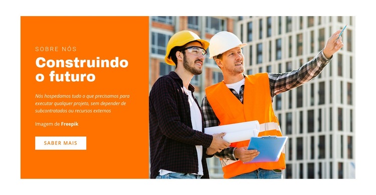 A firma de arquitetura Modelo HTML5