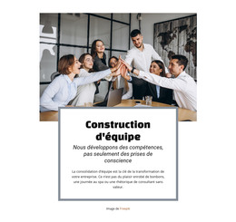 Services De Consolidation D'Équipe - Modèle HTML Et CSS