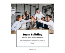 Multipurpose One Page Template For Team Building Services