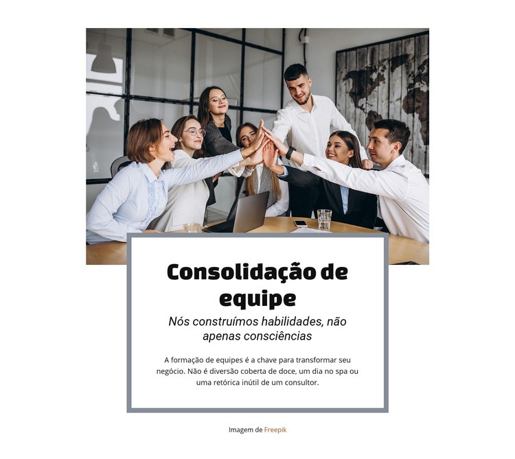 Serviços de construção de equipes Modelo