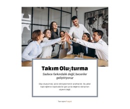 Takım Oluşturma Hizmetleri Tablo CSS Şablonu