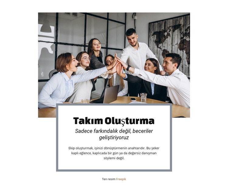 Takım oluşturma hizmetleri CSS Şablonu